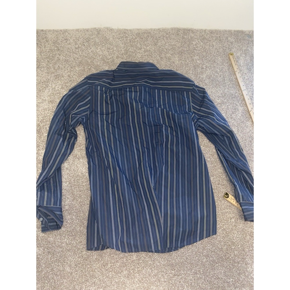 Calvin Klein Evening Blue The Collector Long Sleeve Button Up Shirt Mens XL NWT - Picture 7 of 7